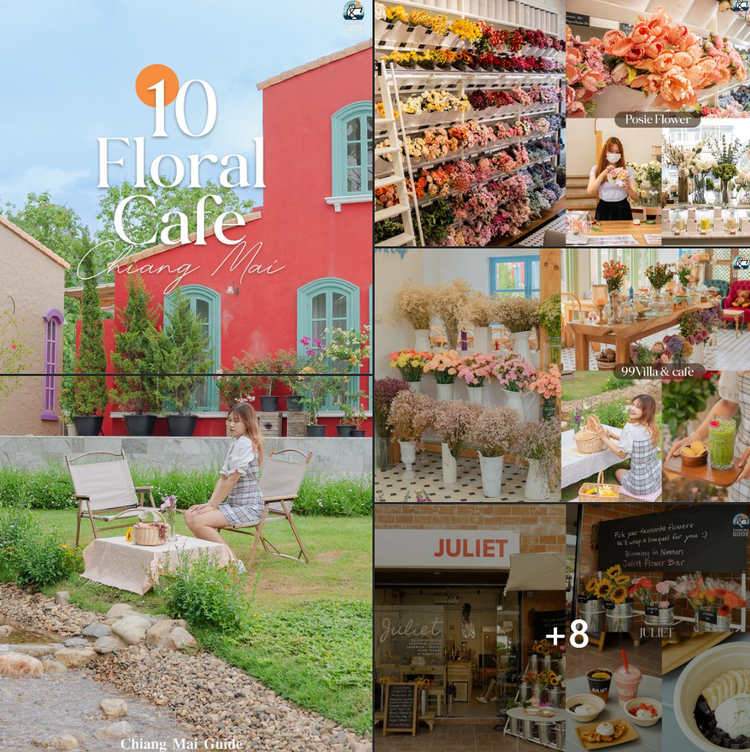 10 Floral Cafes of Chiang Mai by Chiang Mai Guide